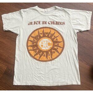 Alice In Chains band music group Sun Boyfriend Fit Girls T-Shirt size large